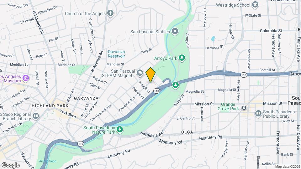 820 Chestnut Ave Map and Location Details