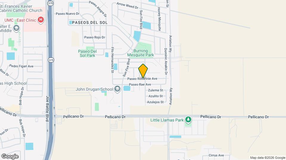 12594 Paseo Rosannie Ave Map and Location Details