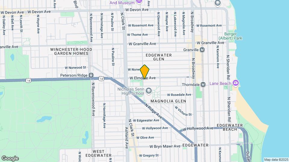 5953 N Greenview Ave Map and Location Details