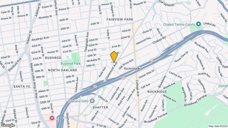5737 Claremont Ave Mapa y Detalles de la Ubicación