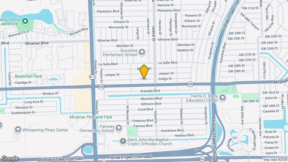 7758 Indigo St Map and Location Details