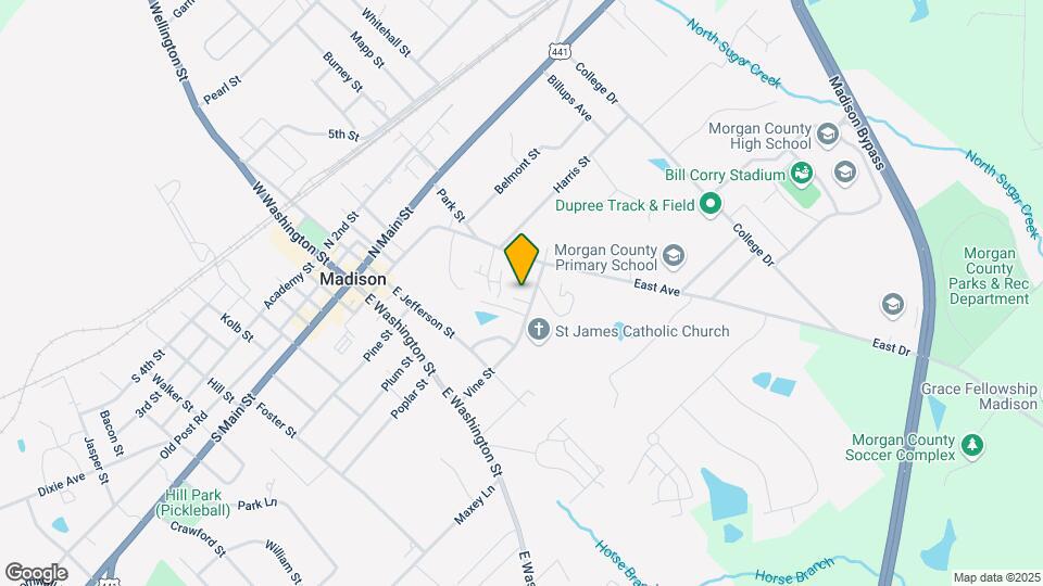 Madison Towne Homes Map and Location Details