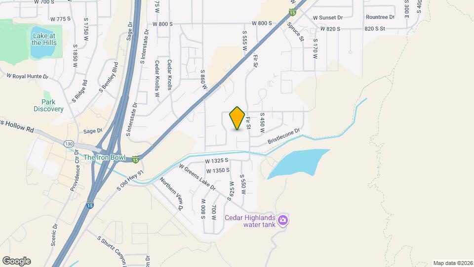 1250 S Pinewood Dr Map and Location Details