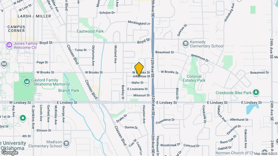 1102 Arkansas St Map and Location Details