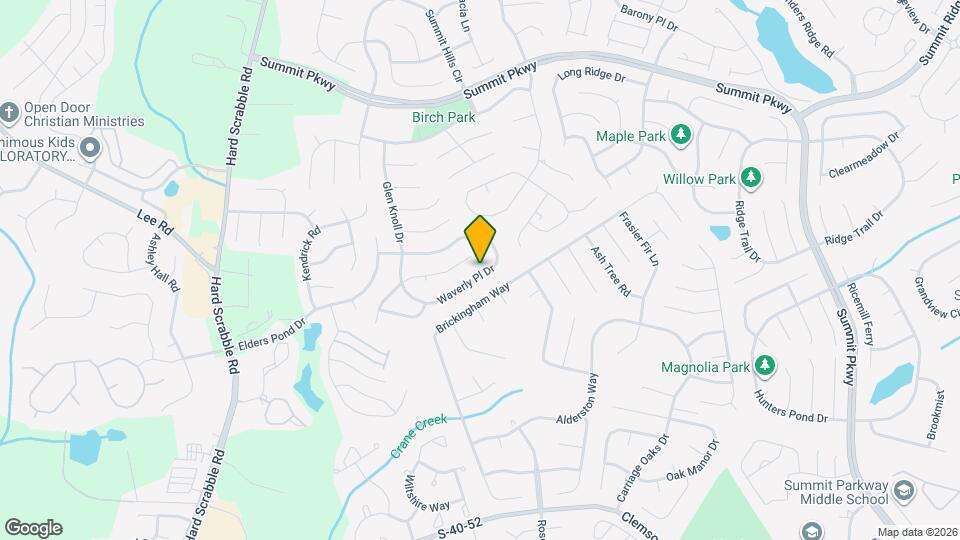 1306 Waverly Pl Dr Mapa y Detalles de la Ubicación