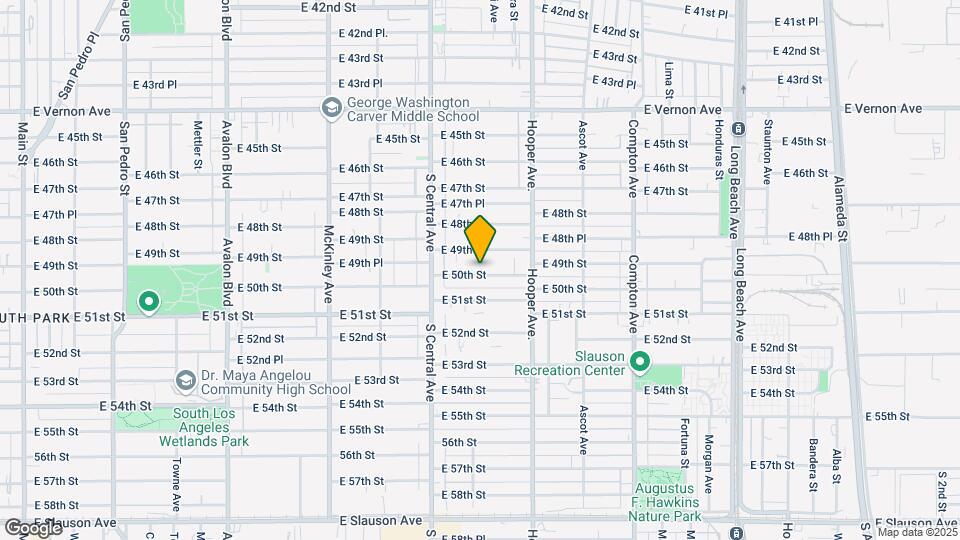 1185-1199 E 50th St Mapa y Detalles de la Ubicación