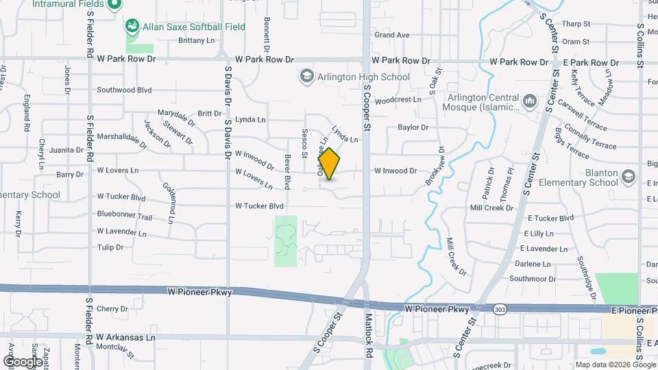 915 W Lovers Ln Map and Location Details