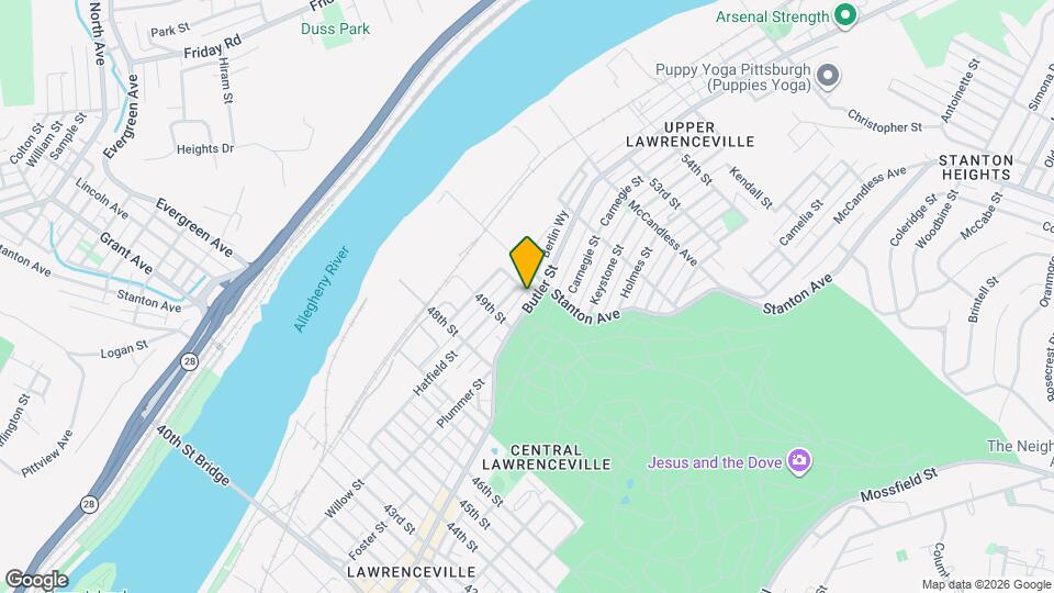 4933 Butler St Map and Location Details