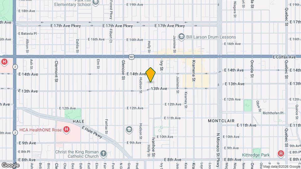 1320 Holly St Map and Location Details