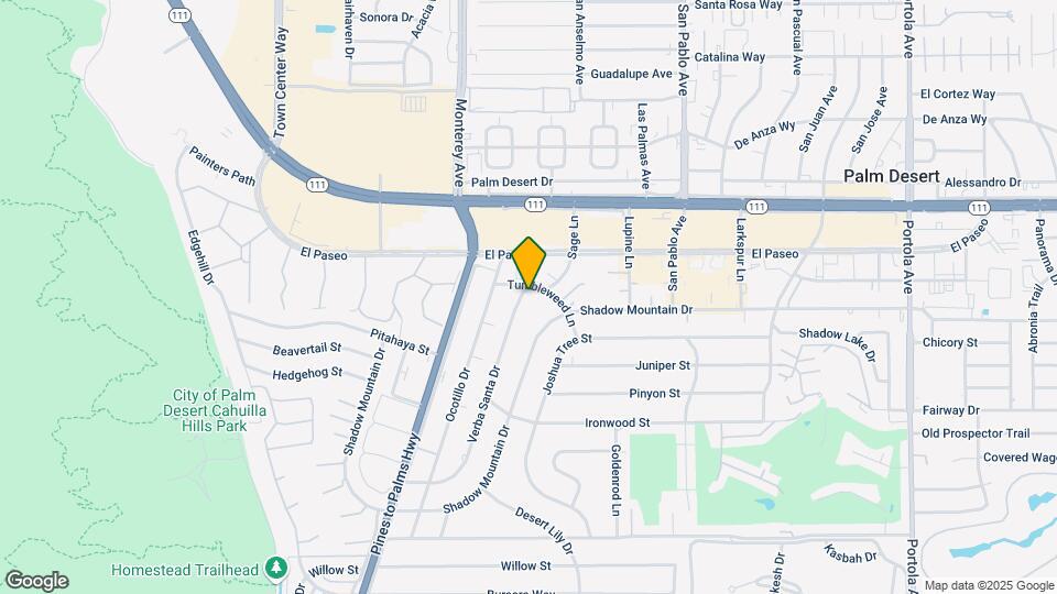 73165 Tumbleweed Ln, Unit 6 Map and Location Details