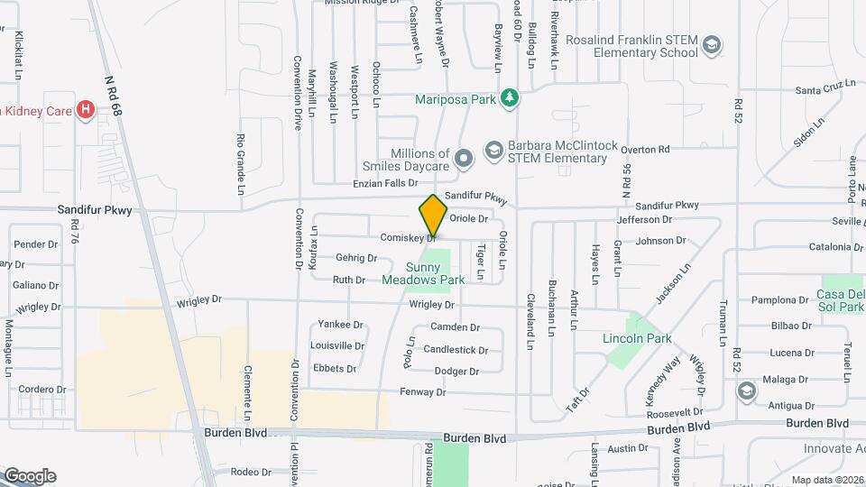 6228 Comiskey Dr Map and Location Details