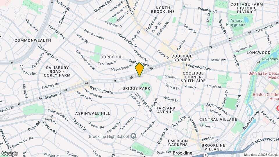 1459 Beacon St Map and Location Details