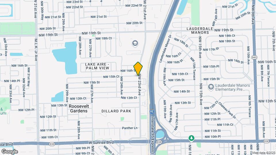 2300 NW 15th Ct Mapa y Detalles de la Ubicación