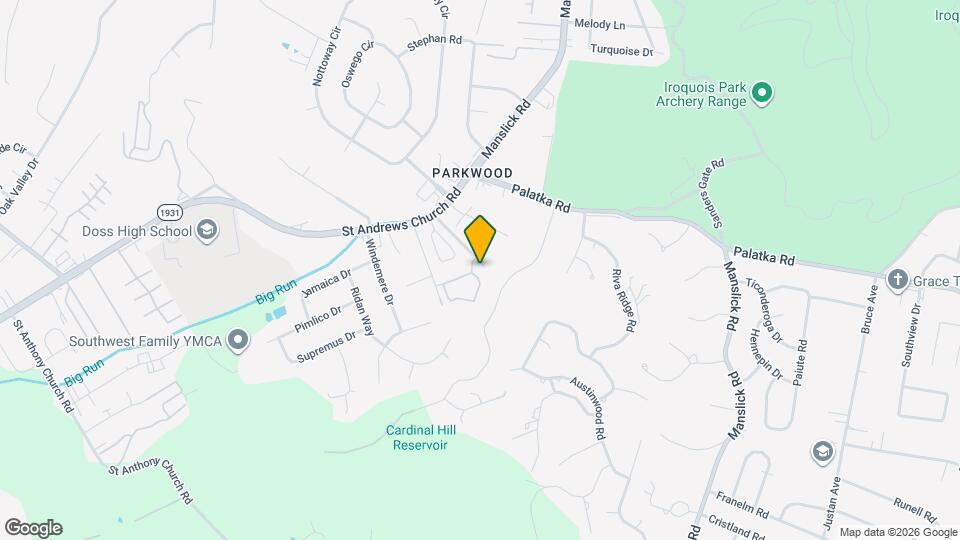 7300 St Andrews Woods Cir Map and Location Details