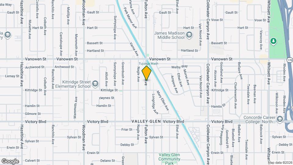 6632 Fulton Ave Map and Location Details