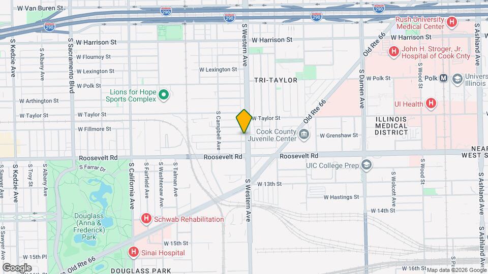 1118 S Western Ave Map and Location Details