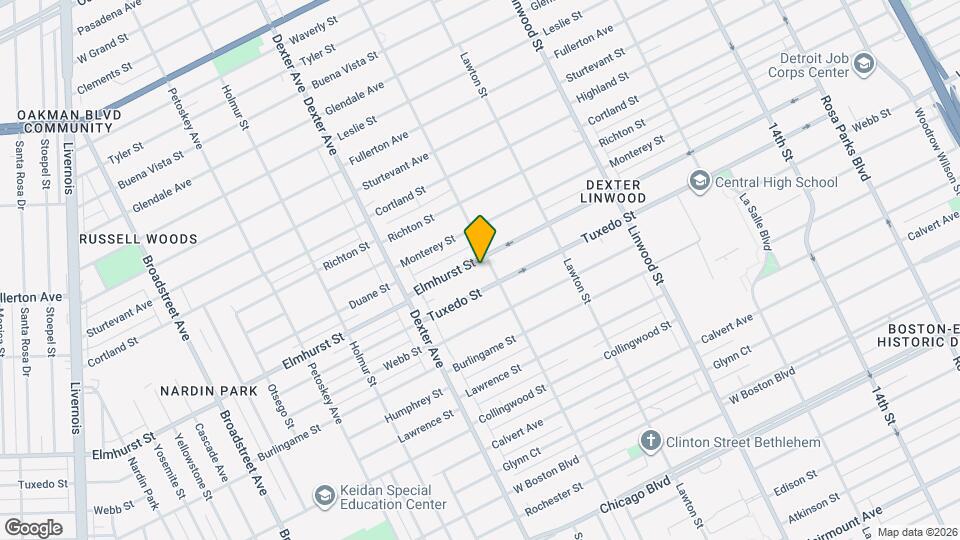 3217 Elmhurst St Map and Location Details