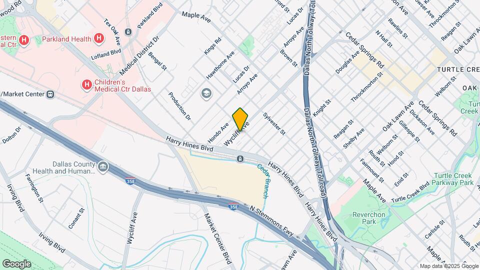 2228 Wycliff Ave Map and Location Details