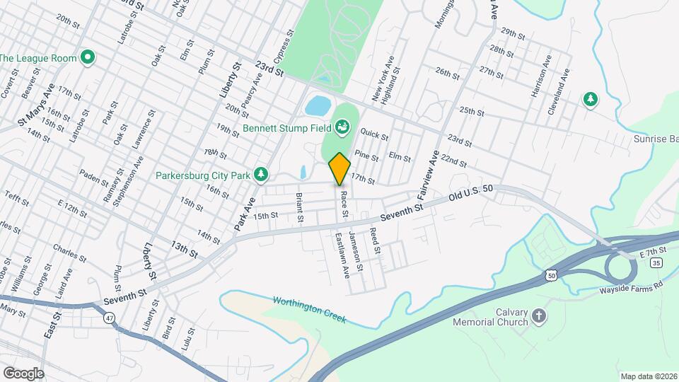 1603 Race St Map and Location Details