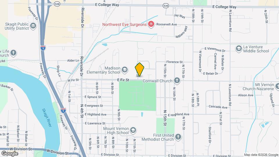 1201 E Fir St Map and Location Details