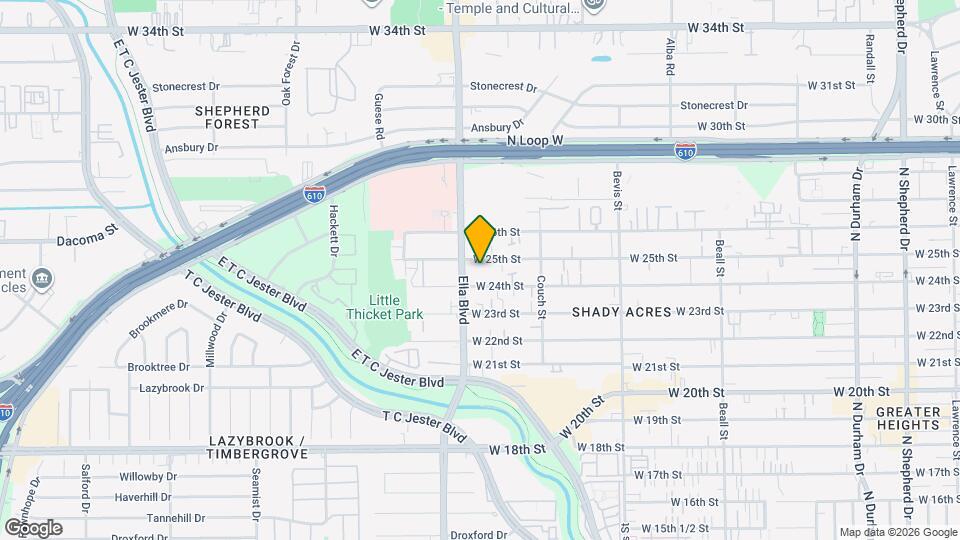 1622 W 25th St Map and Location Details