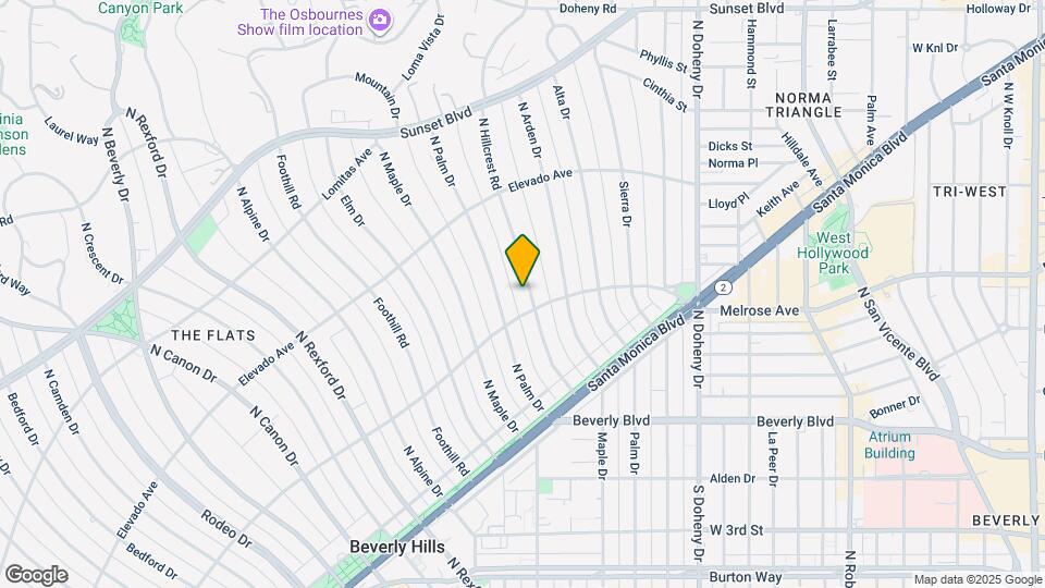 605 N Hillcrest Rd Map and Location Details