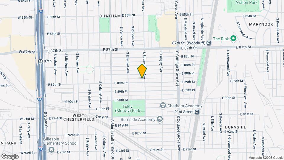 548 E 89th St Map and Location Details