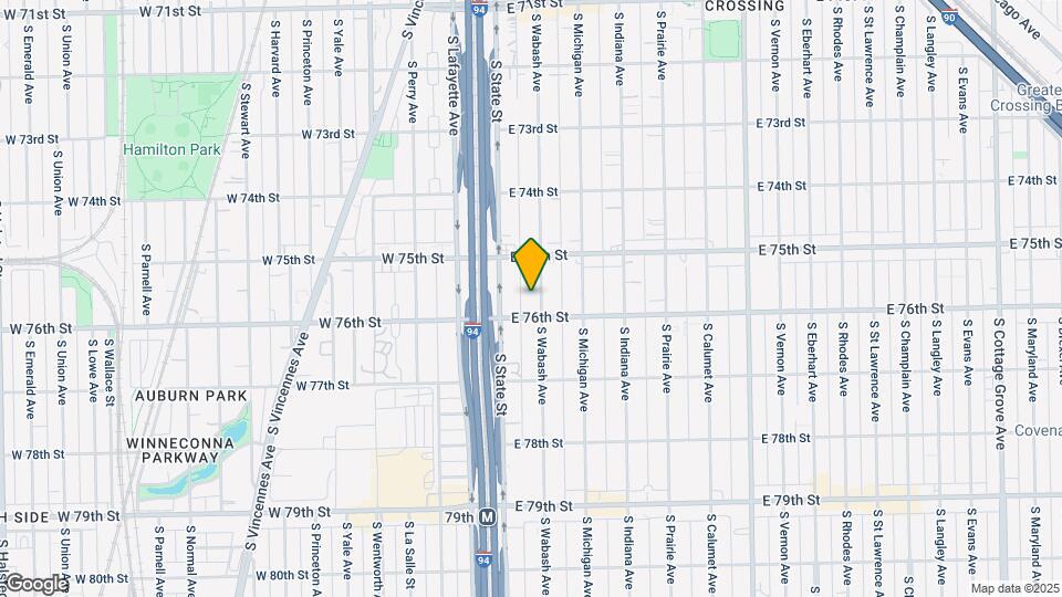 7540 S Wabash Ave Map and Location Details