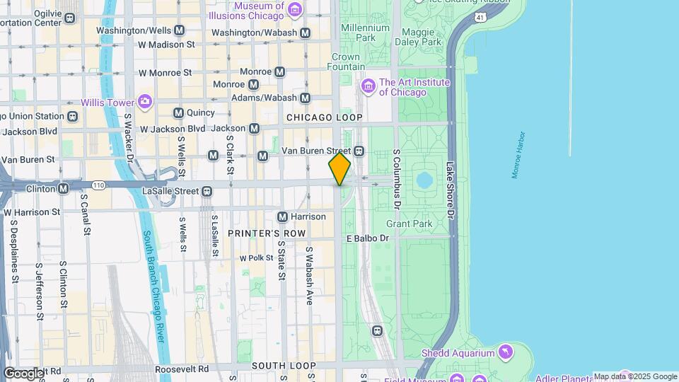 535 S Michigan Ave Map and Location Details