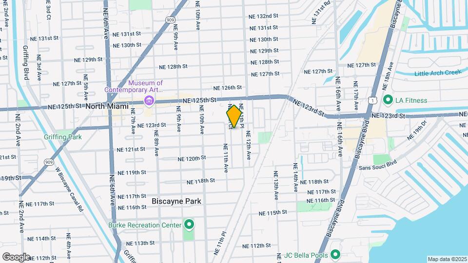 12205 NE 11th Ct Map and Location Details