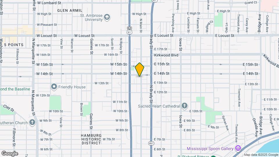 1318 N Main St, Unit 2 Map and Location Details