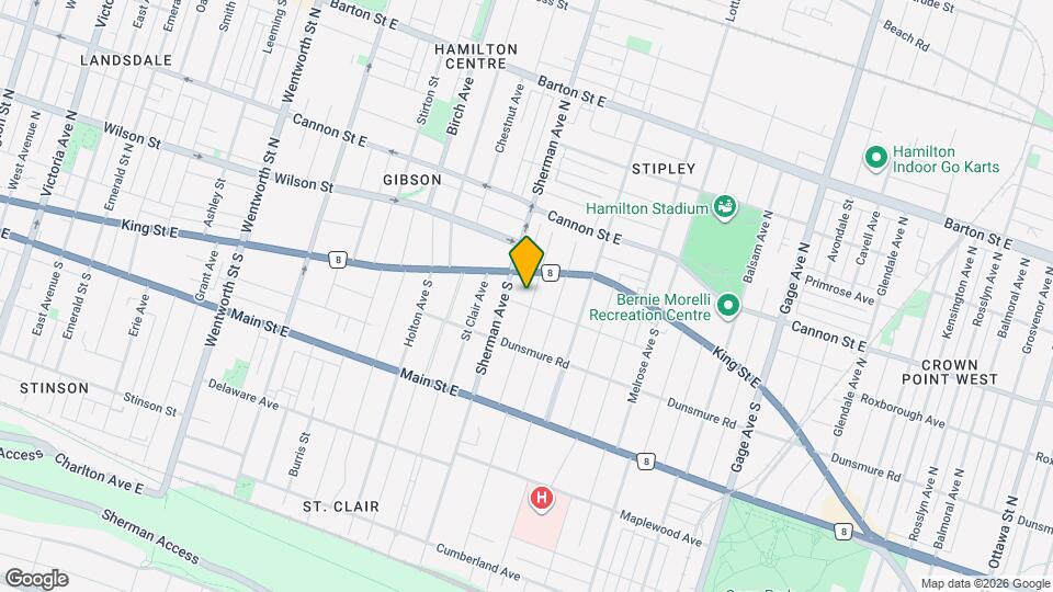 24 Garfield Ave S, Unit Main Map and Location Details