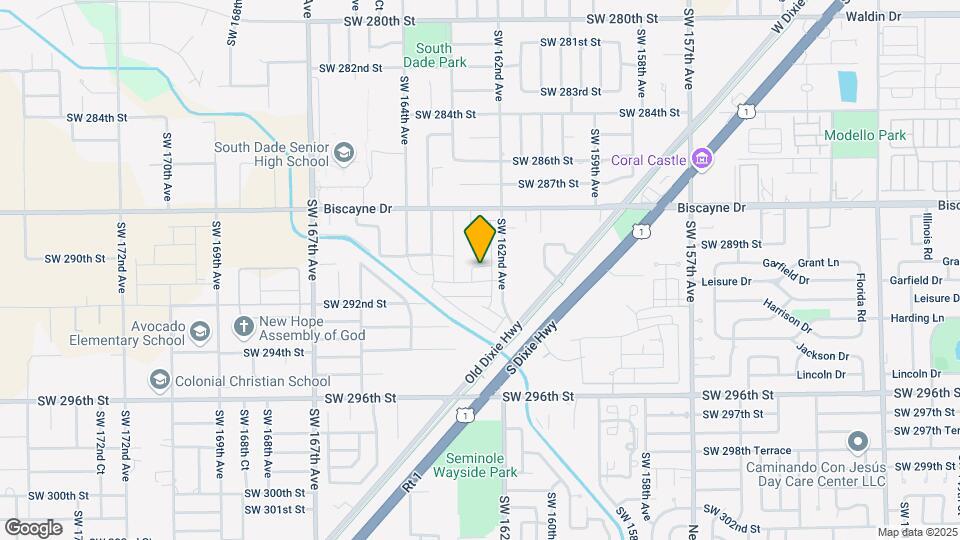16238 SW 290th Terrace Map and Location Details