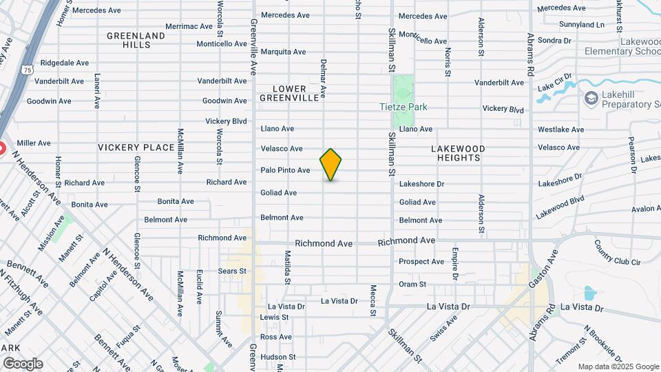 5909 Goliad Ave Map and Location Details