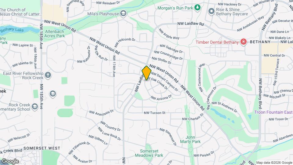 16933 NW Arizona Dr Map and Location Details