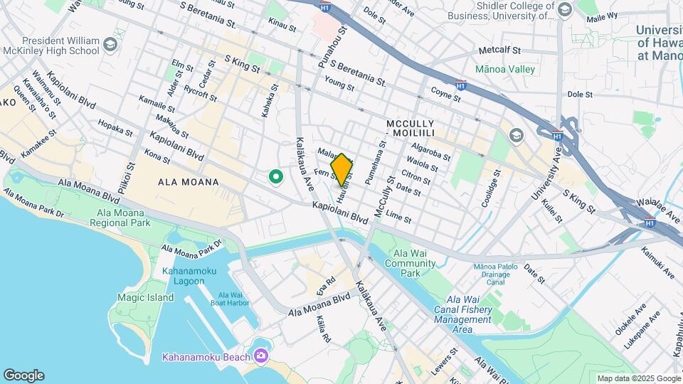 726 Hauoli St Mapa y Detalles de la Ubicación