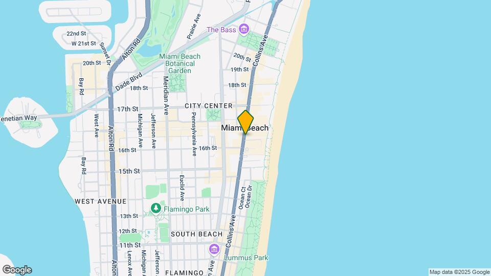 1623 Collins Ave Mapa y Detalles de la Ubicación