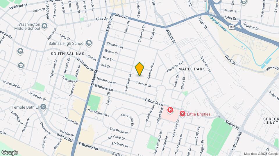 232 Oak St Map and Location Details