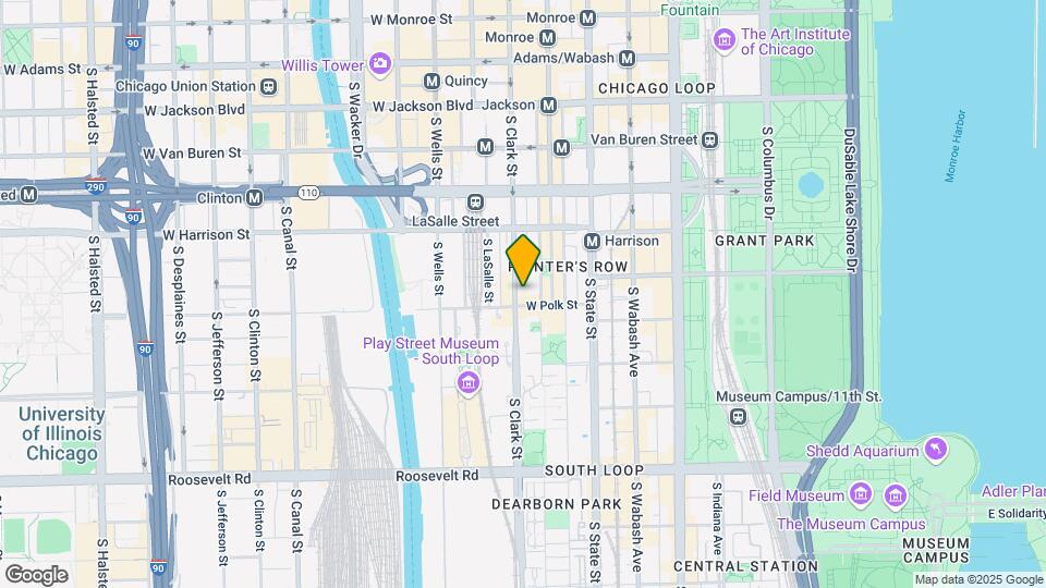 755 S Clark St Map and Location Details