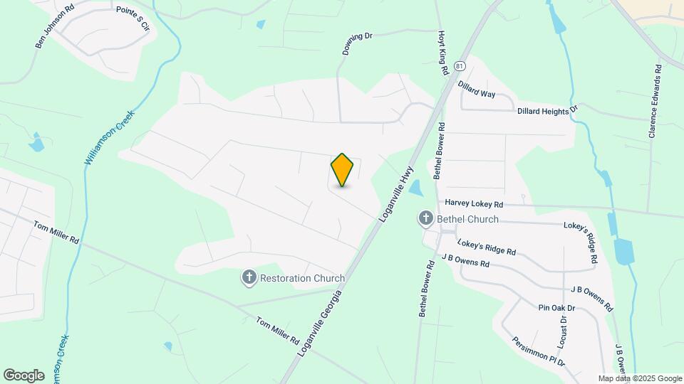 615 Bridle Creek Dr Mapa y Detalles de la Ubicación