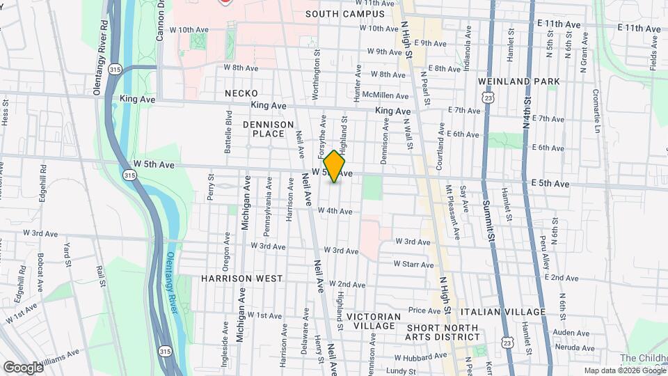 1219 Highland St, Unit C Mapa y Detalles de la Ubicación