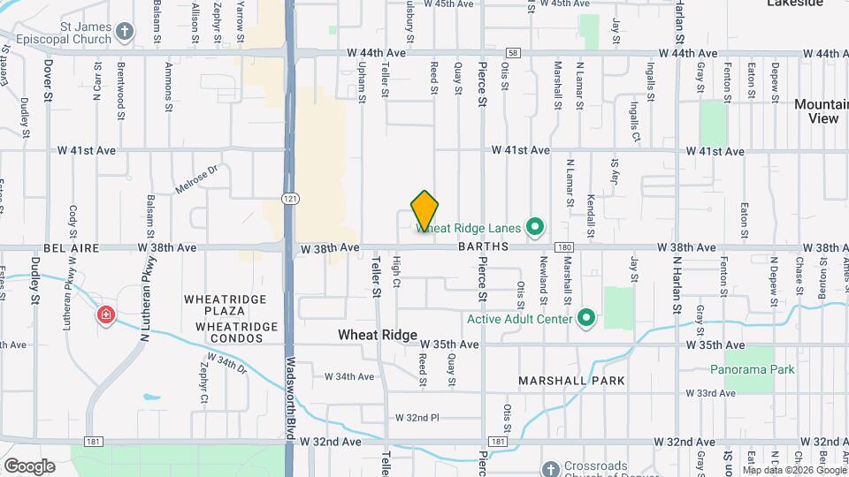 7015 W 38th Ave Map and Location Details