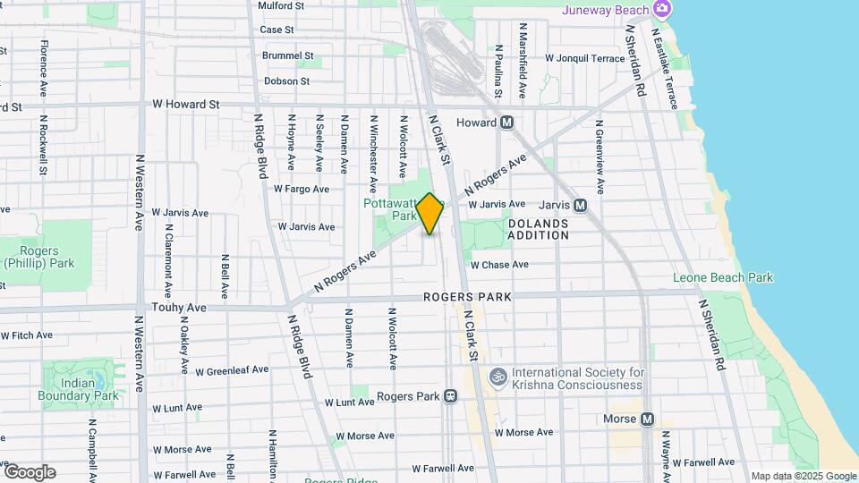 7327 N Honore St, Unit G B Map and Location Details