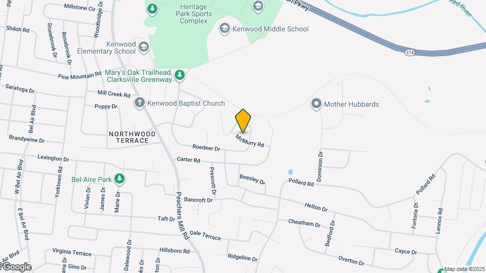 417 McMurry Rd Map and Location Details