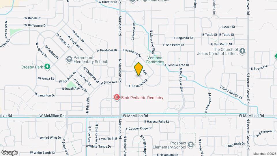 5299 N Zamora Way Map and Location Details