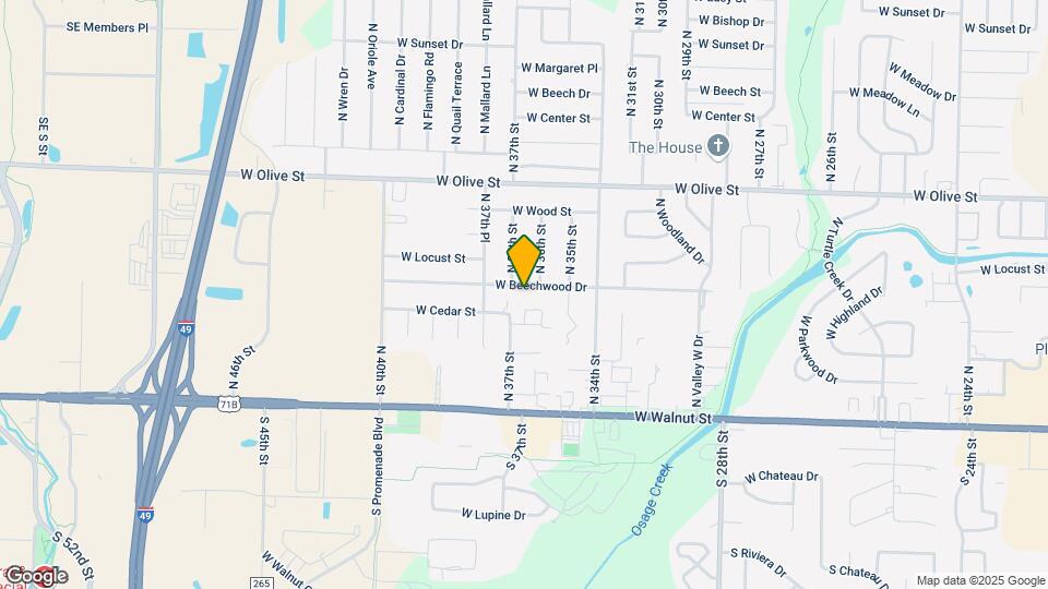 3606 W Beechwood Dr Map and Location Details