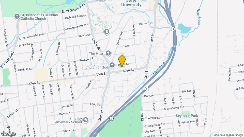 608 Allen St Map and Location Details