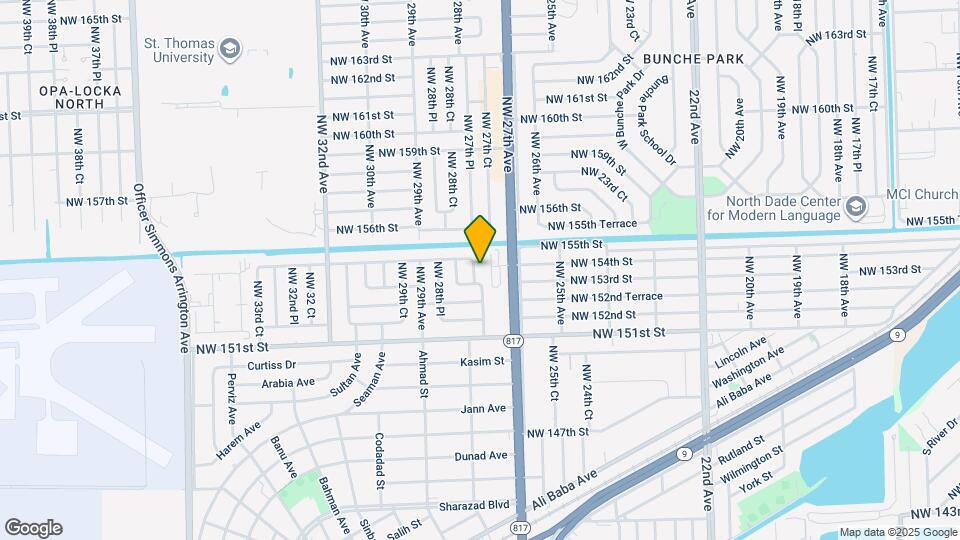 15401 NW 27th Pl Map and Location Details