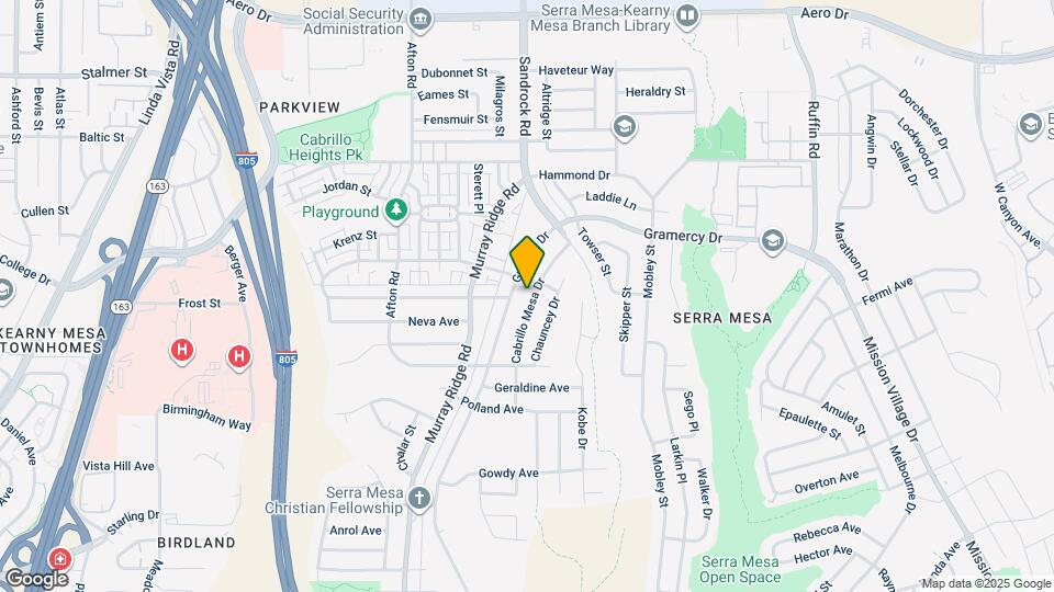 3116 Cabrillo Mesa Dr Map and Location Details