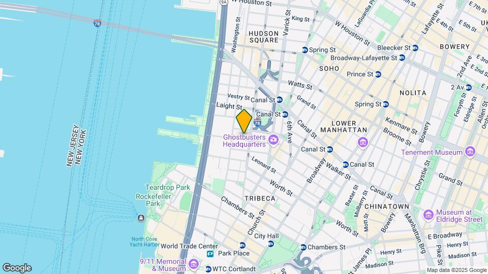 55 N Moore St Mapa y Detalles de la Ubicación